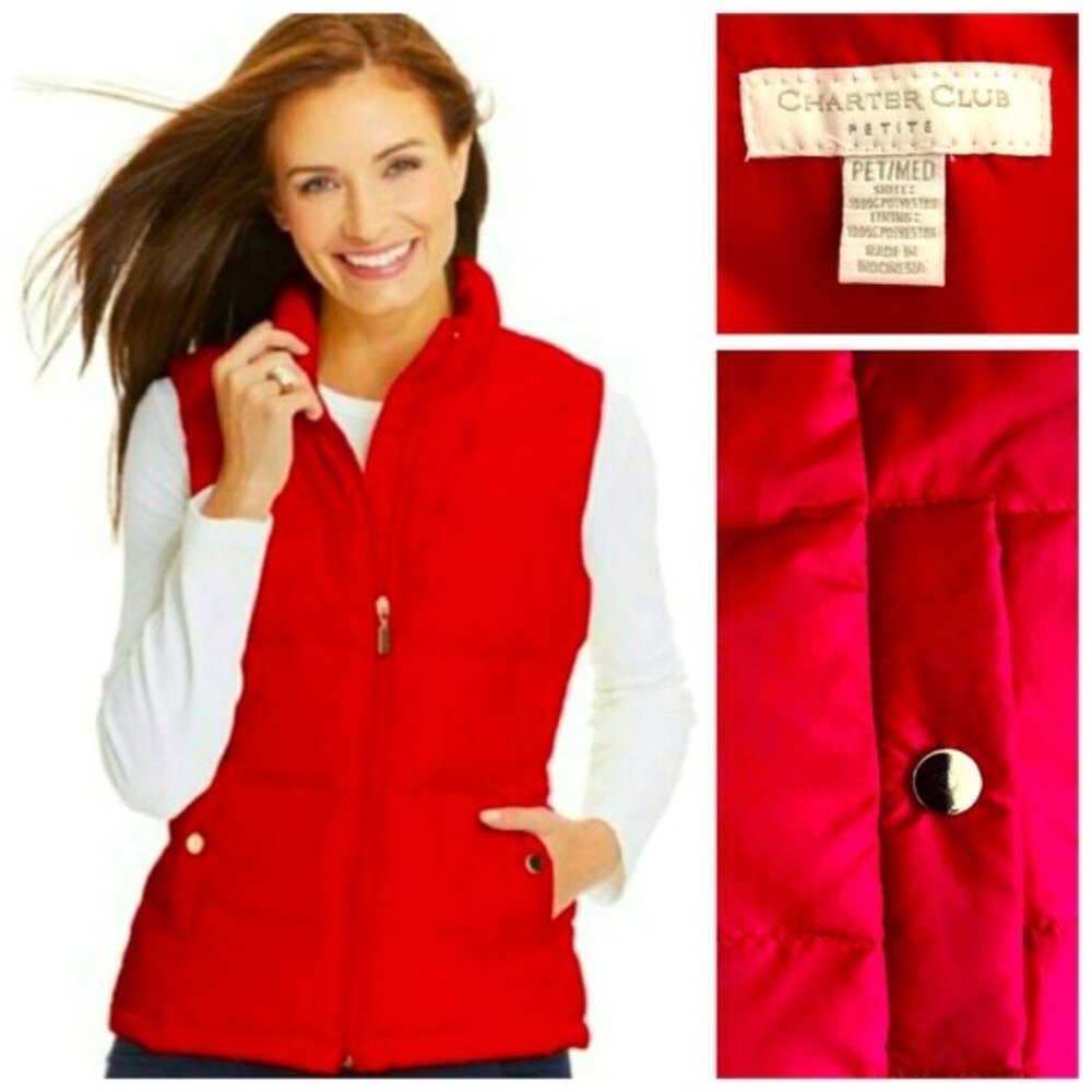 Red Charter Club Jacket